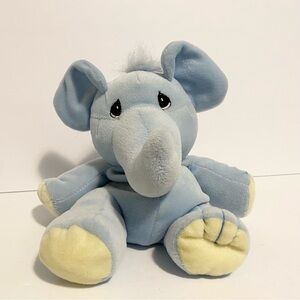 Precious Moments Elephant Plush Bean Bag Stuffed Animal Soft Baby Cuddle Toy 8”